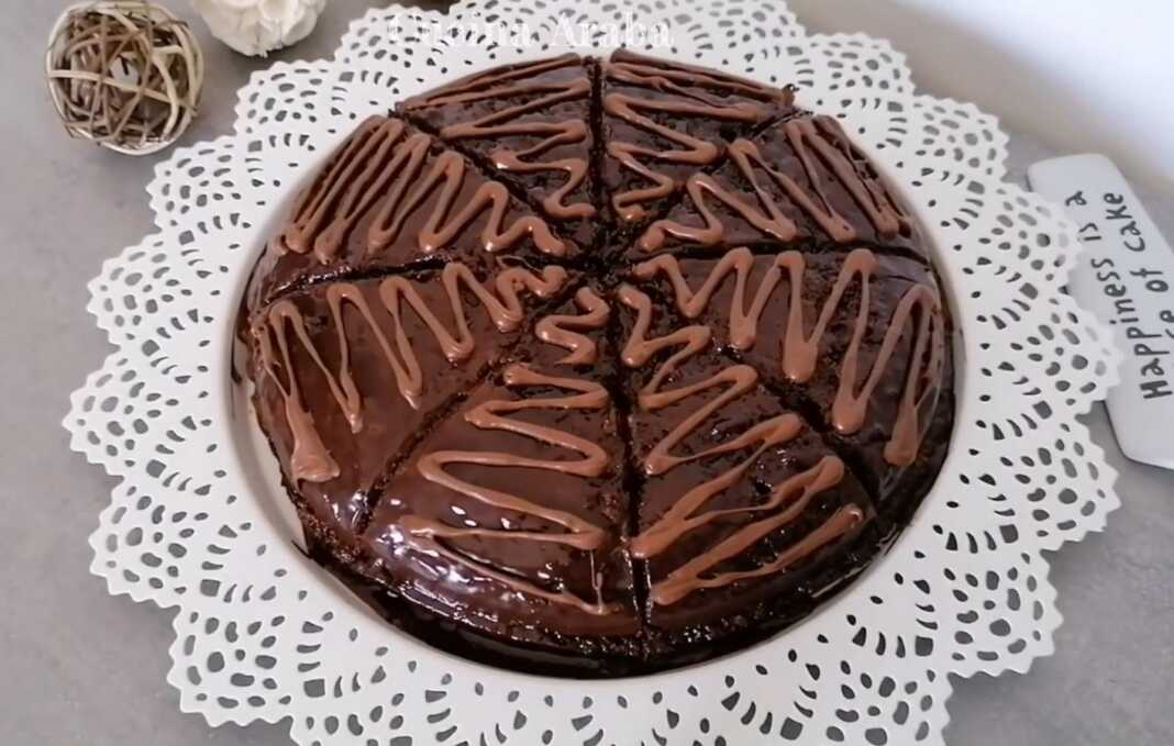 Τουρτα Σοκολάτας8 κέικ με σοκολάτα και Nutella ganache