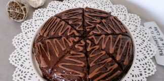 κέικ με σοκολάτα και Nutella ganache