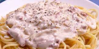 Καρμπονάρα με κρέμα γάλακτος καρμποναρα με κρέμα γάλακτος
