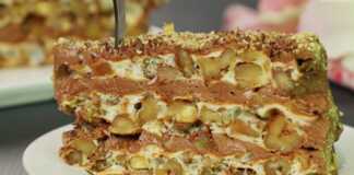 Κέικ με κρέμα και ξηρούς καρπούς…αρέσει σε όλους κεικ με ξηρους καρπους