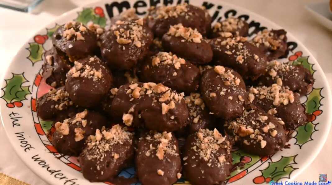 μελομακαρονα σοκολατας μελομακαρονα σοκολατας