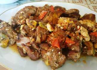 Ενα πιάτο με κλεφτικο χοιρινό