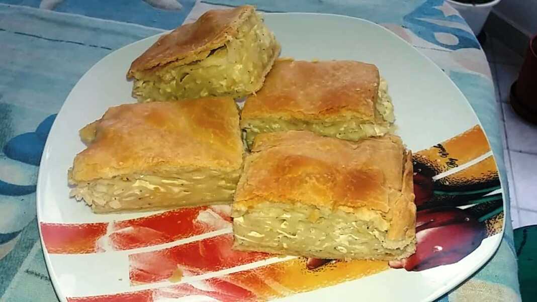 makaronopita0 Mακαρονόπιτα με τυρί και χειροποίητο φύλλο