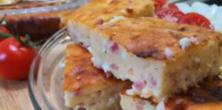 Πίτα σε 3 λεπτά με τυρι και ζαμπόν