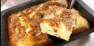 Αλμυρό Κέικ με πατάτα και φέτα