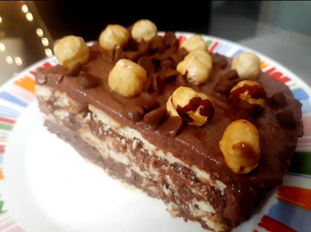 Γλυκό Ψυγείου με πραλίνα φουντουκιού