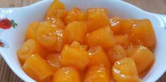 Γλυκό του κουταλιού με φλούδα πορτοκάλι Λαχταριστό Γλυκό του Κουταλιού με φλούδα πορτοκάλι, σιροπιασμένο, σε γυάλινο μπολ.