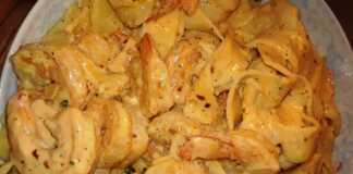 Ζυμαρικά με γαρίδες με σπιτική σάλτσα