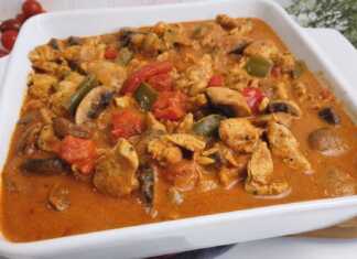 Κοτόπουλο σε σάλτσα μανιτάρια