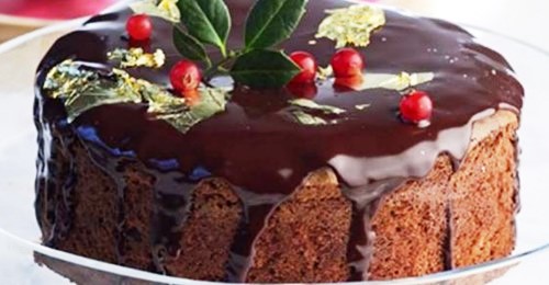 βασιλόπιτα με γλάσο σοκολάτας βασιλόπιτα με γλάσο σοκολάτας