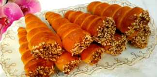 κορνεδακια με καραμελα