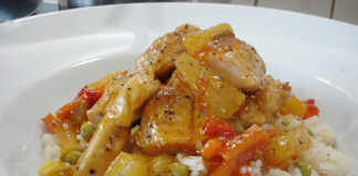 κοτόπουλο με γλυκόξινη σάλτσα