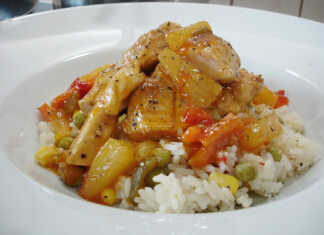 κοτόπουλο με γλυκόξινη σάλτσα