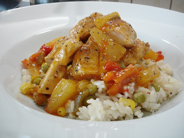 κοτόπουλο με γλυκόξινη σάλτσα κοτόπουλο με γλυκόξινη σάλτσα