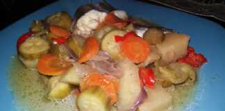 ψαρι με λαχανικά