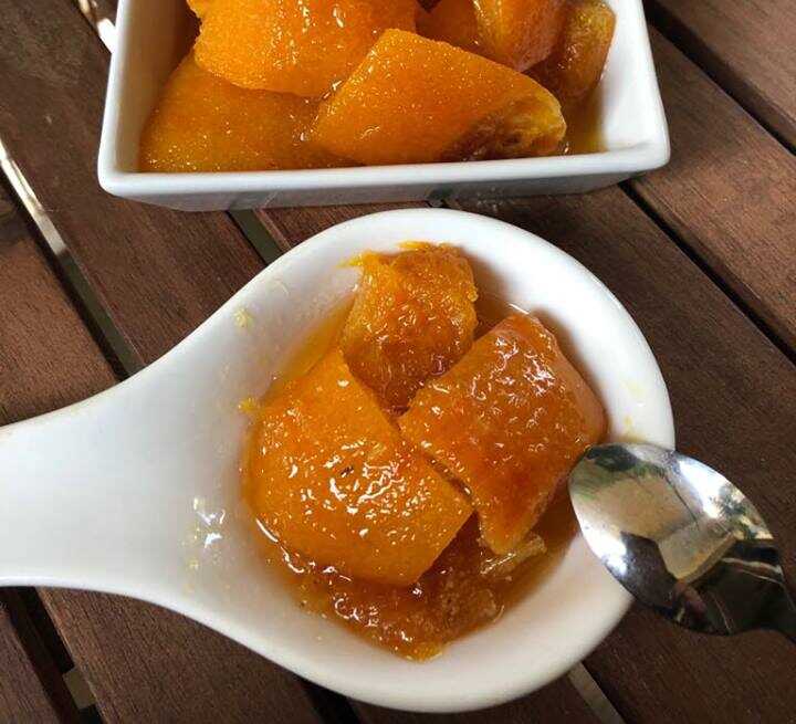 Γλυκο κουταλιού πορτοκάλι με την ψιχα του1 πορτοκάλι γλυκό του κουταλιού