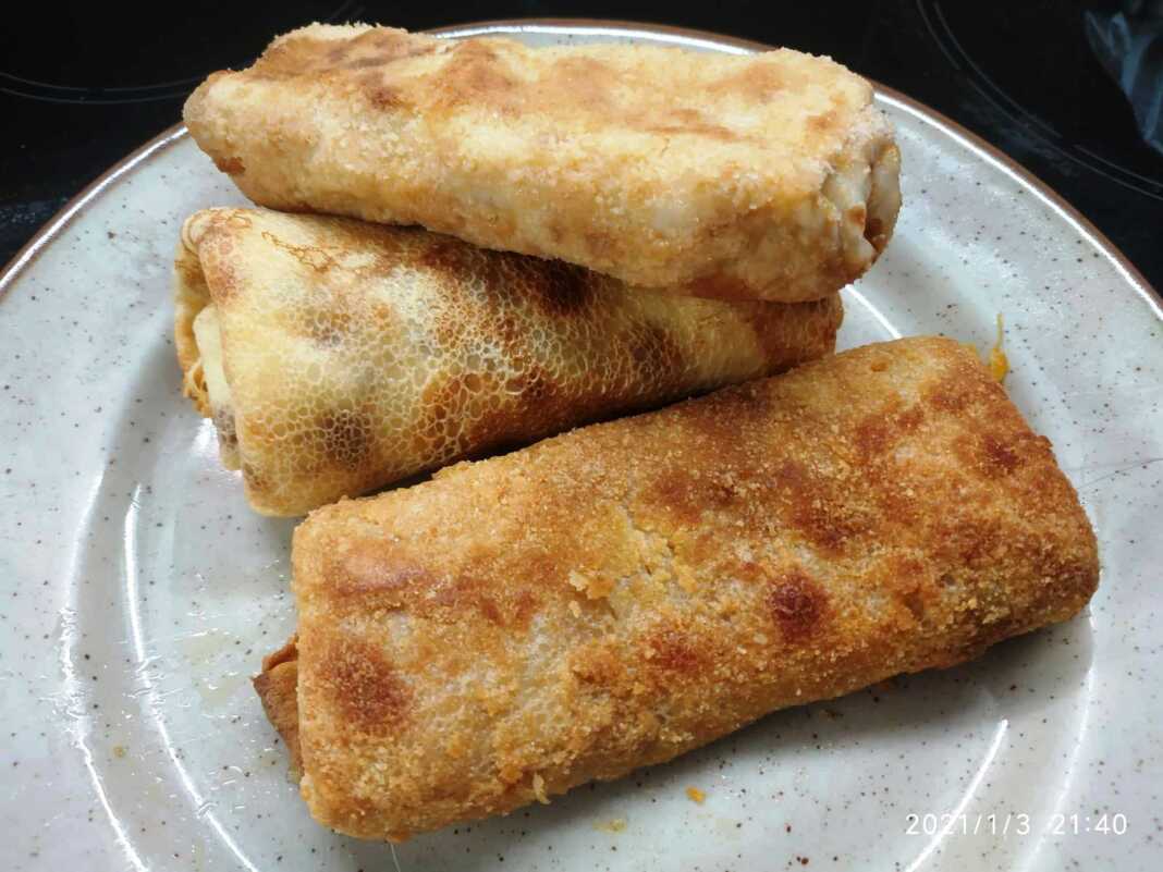 Παναρισμένες κρεπες με λαχανικά Παναρισμένες κρεπες με λαχανικά