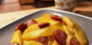 Πατάτες με λουκάνικα