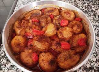 Baby Πατάτες με μέλι και πορτοκάλι Πατατες φουρνου bay με σάλτσα πορτοκαλι