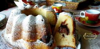 κέικ ρικότα με καρδιά nutella