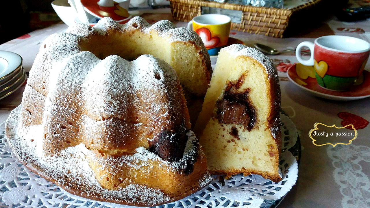 κέικ ρικότα με καρδιά nutella κέικ ρικότα με καρδιά nutella