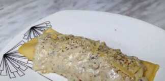 κρέπα κοτόπουλου με λευκή σάλτσα