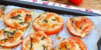 Ψητές ντομάτες με μοτσαρέλα και παρμεζάνα….η Νοστιμιά της απλότητας ντοματες ψημένες