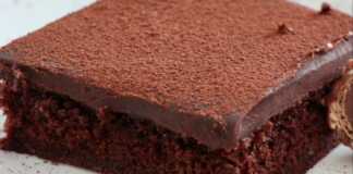 Κέικ Κακάου με γλασο σοκολατας