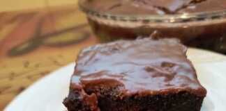 Κέικ με γλάσο σοκολάτας