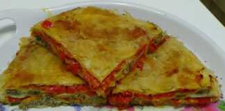 Κιμαδόπιτα με πιπεριές