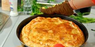 Πρασόπιτα με φέτα και ρύζι