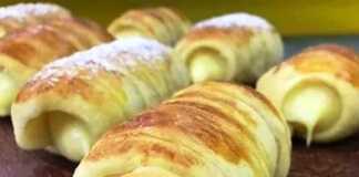 Ρολάκια Σφολιάτας με μία πλούσια κρέμα