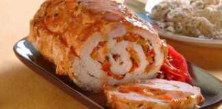 Χοιρινό ρολό με γέμιση