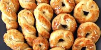 Εύκολα Κουλουράκια τυριού κρέμας κουλουράκια τυριού κρέμας