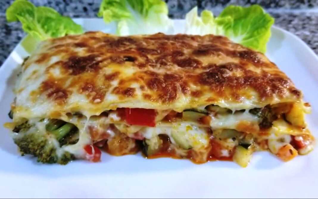 Λαζάνια λαχανικών με μπεσαμέλ