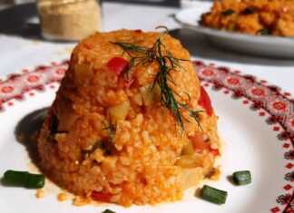 Κοκκινιστό Πιλάφι με πληγούρι...Νηστίσιμο