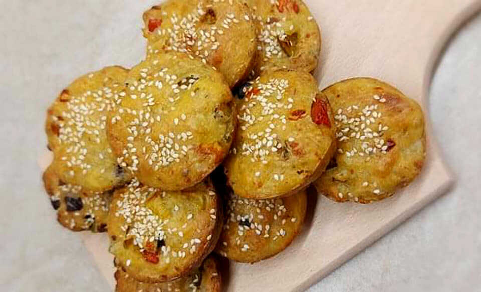 Pitsokekekakia Νηστίσιμα πιτσο-κεκάκια