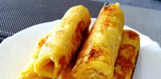 Ρολάκια Αυγοφέτες γεμιστές