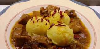 Πικάντικο χοιρινό με χουρμάδες και πουρέ πατάτας…θα γλύφετε τα δαχτυλά σας