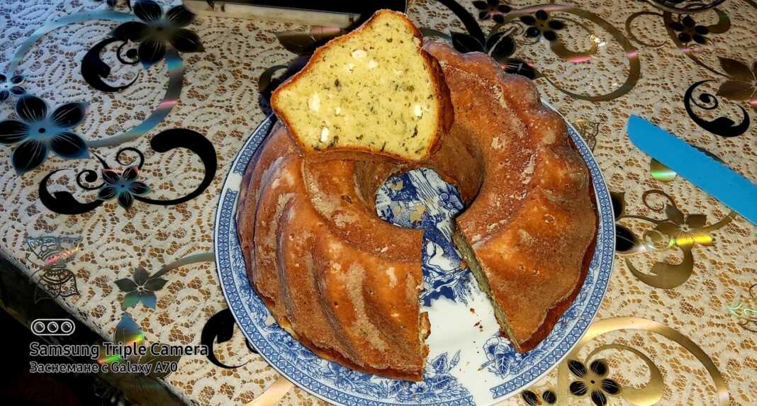 Αλμυρό κέικ με σπανάκι