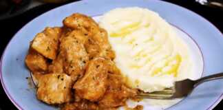Κοτόπουλο με Πουρέ χωρίς Κρέμα