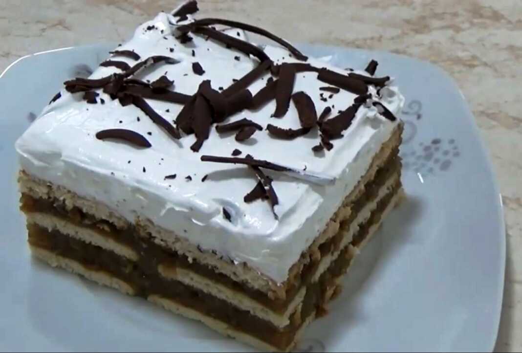 Πάστα μήλου με Μπισκότο