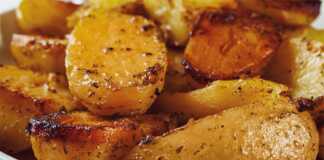 Πατάτες ψητές με, λεμόνι και ρίγανη