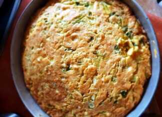 Πρασοτυρόπιτα χωρίς φύλλο