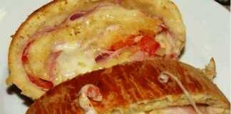 Γεμιστό Ρολό με ζύμη Κουρού Γεμιστό Ρολό με ζύμη Κουρού