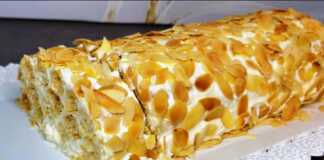 Γλυκό Ψυγείου με κρέμα και σφολιάτα