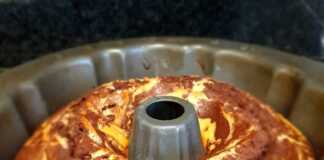 Κέικ - Πορτοκαλί μαρμάρινο