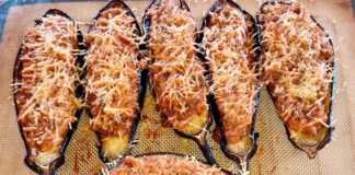 Μελιτζάνες γεμιστές με τραχανά