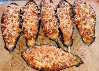 Μελιτζάνες γεμιστές με τραχανά