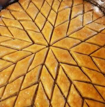 Τεχνική τεμαχισμού του Μπακλαβά